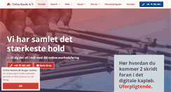 Desktop Screenshot of online-results.dk