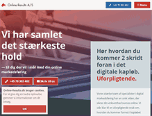 Tablet Screenshot of online-results.dk